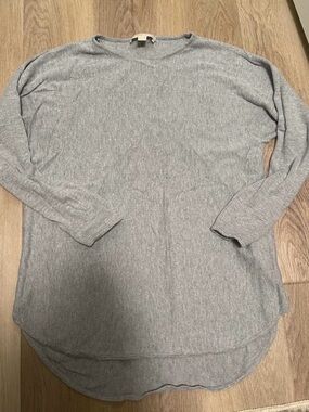 Michael Kors Light Gray Long-Sleeve light sweater Top